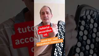 Porównanie  pasaż na guzikach a klawiszachakordeon tutorial naukagrynaakordeonie accordion [upl. by Nonregla]