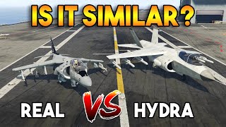 GTA 5 HYDRA VS REAL HYDRA  WHICH IS BEST [upl. by Assiluj]