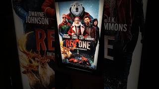 New Red One Movie Poster Up At Theater redonemovie christmasfilm dwaynejohnson chrisevans [upl. by Abbub]