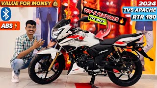 Top 5 Features to Buy TVS Apache RTR 180 2V  TVS Apache RTR 180 Details  Price Features and Specs [upl. by Salkcin]