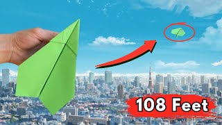 FLIES 100 PLUS FEET — How to Fold an Easy Plane  Arrowhead [upl. by Ecinrahs]