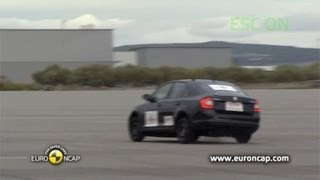 Škoda Rapid 2013  ESC TEST [upl. by Asilec]