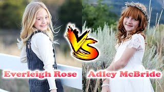 Adley McBride VS Everleigh Rose Transformation  From Baby To Now Years Old [upl. by Aeirdna]