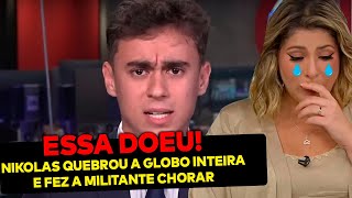 Globo CANCELA entrevista com Nikolas e se arrepende Deputado invadiu tudo e rasgou os militantes [upl. by Tam]