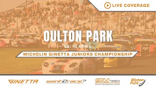 2023 Michelin Ginetta Junior championship – Round 1 – Live from Oulton Park [upl. by Barry]