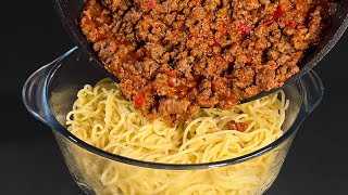 Fügen Sie einfach das Hackfleisch zu den Spaghetti hinzu Du wirst staunen [upl. by Adekam]