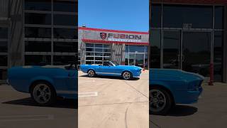 1967 Ford Mustang in Grabber Blue w White Stripes amp a Supcercharged 302 V8 mustangmonday [upl. by Llenrad]