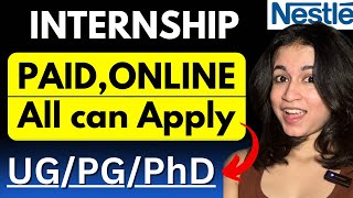 PAID Online Internship  All UGPGPhD students can apply🔥  Nesternship 2024 [upl. by Woodberry]