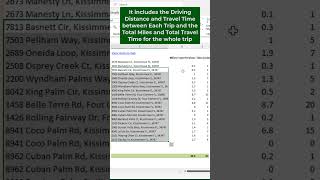 How to optimize route with multiple stops in Excel [upl. by Eittak]