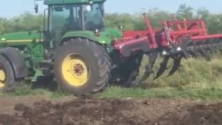 Tractor John Deere 8200 Scarificator RY 5 Papadopoulos Plosca Teleorman ROMANIA Ser Agros [upl. by Labors]