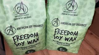 Freedom Soy Wax Beads for Candle Making Natural Candle Making Supplies Paraffin Free Beeswax Fr [upl. by Zilada373]