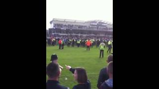 Bristol rovers fans fighting end of match v mansfield 3514 [upl. by Lesak658]