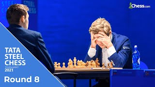 Esipenko Shocks Carlsen  Tata Steel 2021 [upl. by Leoy]