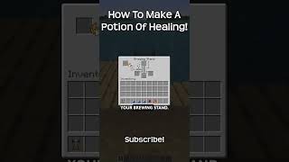 How To Make A Potion Of Healing In Minecraft [upl. by Deys]