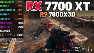 RX 7700 XT  RYZEN 7 7800X3D  Call of Duty Warzone 3  1080p [upl. by Hoye]