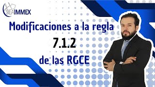 Modificaciones a la regla 712 de las RGCE [upl. by Jan]