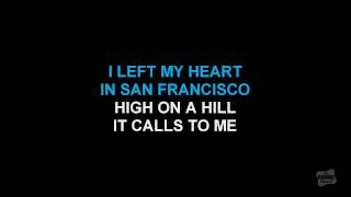 I Left My Heart In San Francisco in the style of Tony Bennett karaoke video with lyrics [upl. by Hahn]