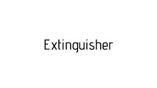 How to pronounce Extinguisher  Extinguisher pronunciation [upl. by Arianie298]