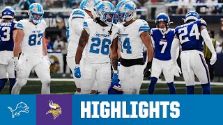 Detroit wins an NFC North battle on CLUTCH kick in Minnesota  Lions vs Vikings Week 7 highlights [upl. by Eardnoed]