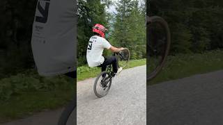 The legend say that I’m still on one wheel😏 bike bikelife mtb mtbpassion wheelie viralvideo [upl. by Attena327]