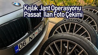 Kışlık Jant Operasyonu  Passat İlan Foto Çekimi  Vlog [upl. by Noorah831]