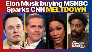 Elon Musk Buying MSNBC Sparks CNN MELTDOWN [upl. by Demah]