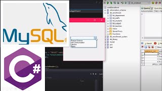How to Bind a ComboBox with MySQL Database Values in C [upl. by Thurnau702]