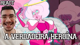 A MAIOR MÁRTIR DE STEVEN UNIVERSO  PONTOS POSITIVOS DA DIAMANTE ROSA  Hora Cartoon React [upl. by Tudela]