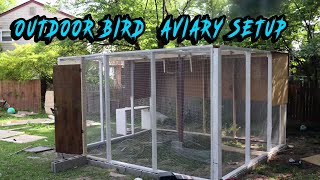 Building Outdoor aviary for lovebirds in Timelapse [upl. by Vilberg]