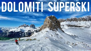 Dolomiti Superski — Skiing Across The Italian Dolomites From Val Gardena To Cortina [upl. by Matta]