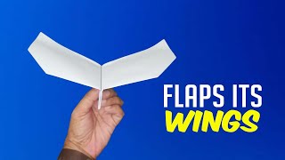 Easy to Make a Perfect Plane  Bird Paper Plane  how to make a paper airplane that flaps its wings [upl. by Oralia858]