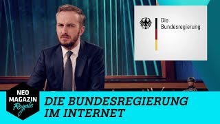 Die Bundesregierung im Internet  NEO MAGAZIN ROYALE mit Jan Böhmermann  ZDFneo [upl. by Nostets268]