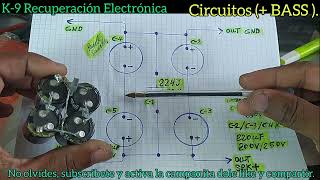 circuitos  BASS para parlantes o bocinas sonido grave o bajo más profundo [upl. by Balduin]