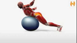 Exercise Videos Ball Superman On Toes [upl. by Wedurn177]