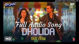 Dholida Full Audio Song  LOVEYATRI [upl. by Hanahs]