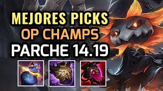 MEJORES PICKS Y CAMPEONES OP  PARCHE 1419 League of Legends 2024 NUEVOS ITEMS Y BUILDS OP [upl. by Sille901]