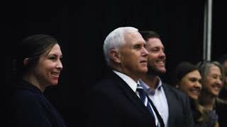 Mike Pence Inspirational Fireside Chat Midwest Defense Innovation Summit  Worldwide Speakers Group [upl. by Antebi274]