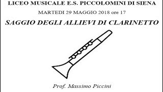 Clarinetto Joshua Guerrazzi  Pianoforte Lisa Ammannati [upl. by Derman248]