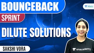 Dilute Solutions  BounceBack Sprint  JEE 2023  JEE Chemistry  Sakshi Vora [upl. by Llerdnod356]