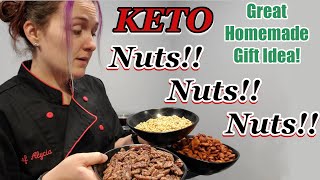 Easy Keto NUTS Candied  Spiced  Garlic Roasted [upl. by Lleuqar]