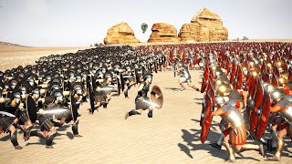 2000 Myrmidon Infantry Vs 6400 Roman Armored Legionaries  Total War Rome 2 [upl. by Rosabella]