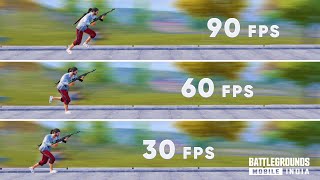 90 FPS vs 60 FPS vs 30 FPS Does FPS Matter FPS Comparison For BGMI PUBG MOBILE [upl. by Bowra750]