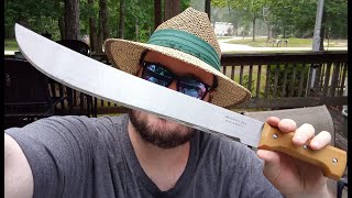 Tramontina 18inch Machete Review  1070 HighCarbon Steel [upl. by Allit339]