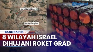 8 Wilayah Israel Terjajah Sirine Peringatan Bersahutan usai Dihujani Puluhan Roket Grad [upl. by Millar435]