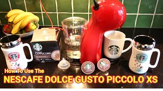 How to use De Longhi ® PICCOLO XS Nescafé ® Dolce Gusto ® Coffee ☕️ Machine [upl. by Sihon647]