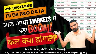 FII DII FampO Data  Nifty Banknifty Finnifty Prediction for Tomorrow Wednesday 4th December 2024 [upl. by Hieronymus]