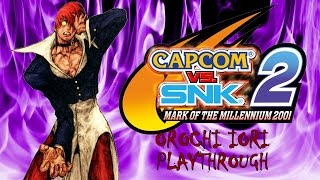 Capcom vs SNK 2 Orochi Iori Ratio Playthrough amp Ending PS2 [upl. by Restivo929]