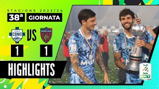 Como vs Cosenza 11  Il sogno Serie A si avvera per i comaschi  HIGHLIGHTS SERIE BKT 2023  2024 [upl. by Etnom]