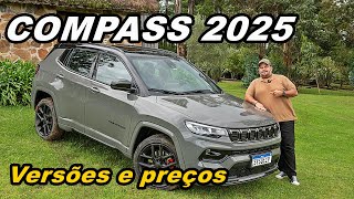 NOVO JEEP COMPASS 2025 Veja os preços e o que cada versão oferece ao SUV mais vendido do segmento [upl. by Ugo956]