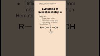 Symptoms of hypophosphatemia [upl. by Nivanod]